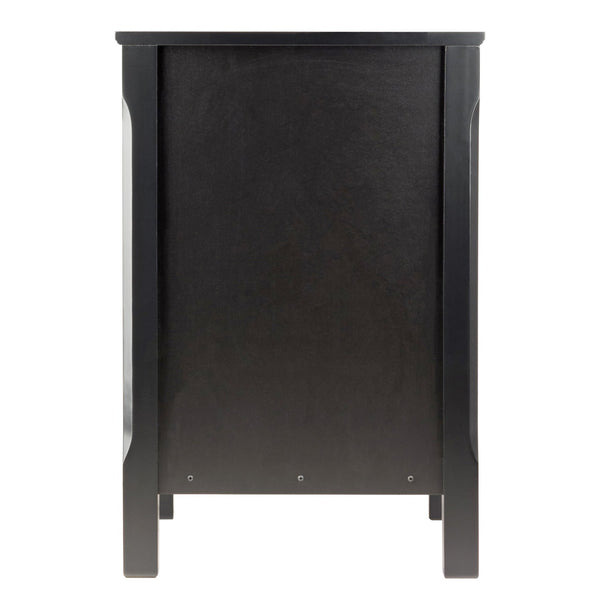 Winsome Wood Timmy Accent Table With 3 Drawers - Stylish Black Nightstand For Bedroom Or Living Room Use Black Composite Wood 20315-winsome-wood