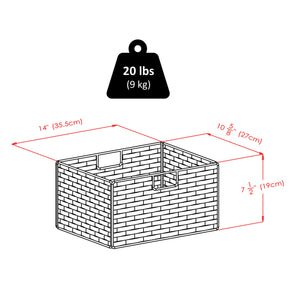 Winsome Wood Omaha Storage Rack With 3 Stylish Foldable Corn Husk Baskets - Versatile Home Organization Solution Black ,Chocolate Solid ,Composite Wood ,Corn Husk 20317-winsome-wood