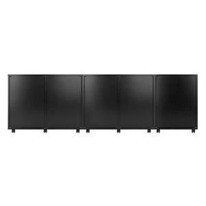 Winsome Wood Halifax 3-piece Mobile Cabinet Set With File Drawer & Easy-glide Storage - Versatile Black Finish Black Composite Wood 20346-winsome-wood