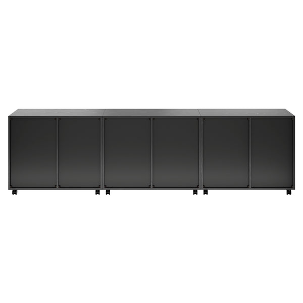 Winsome Wood Halifax 3-piece Mobile Cabinet Set With File Drawer & Easy-glide Storage - Versatile Black Finish Black Composite Wood 20361-winsome-wood
