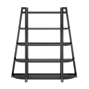 Winsome Wood Adam 3-piece A-frame Shelving Set In Black - Stylish 5-tier Ladder & Corner Shelves For Small Spaces Black Solid Wood 20373-winsome-wood