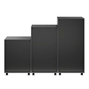 Winsome Wood Halifax 3-piece Mobile Storage Cabinet Set With 17 Drawers For Home Office, Garage, Or Closet Use Black Composite Wood 20395-winsome-wood
