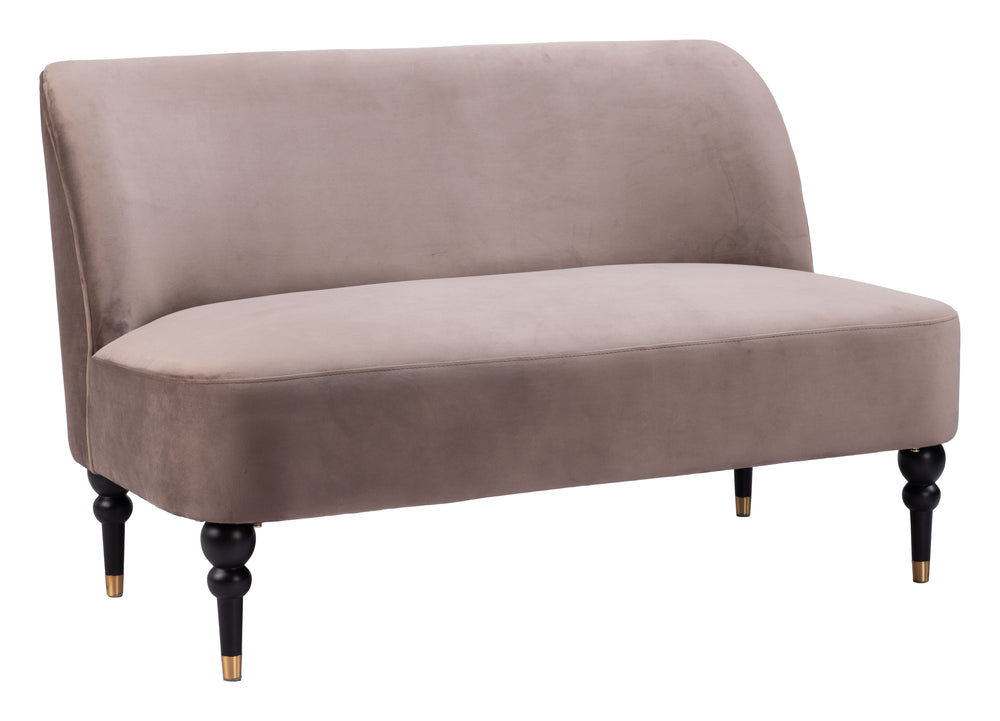 Bintulu Loveseat Taupe 109982 Zuo Modern