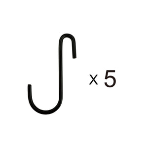 English Elm Hall Tree Entryway Organizer with 6 Hooks, Storage Bench & Open Shelves for Shoes and Coats Black 58.46 L x 21.85 W x 6.5 H W1321P190220