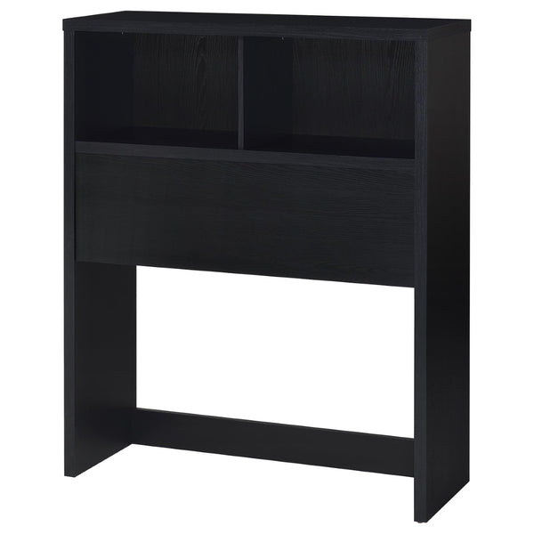 English Elm Geary Twin Bookcase Headboard Set with Nightstands Usb Charging Matte Finish Black B062S01695
