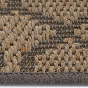 Capel Rugs Petra Natural Sisal Rug - Stylish Machine Woven Design For Elegant Home Décor And Comfort Sand Black 100% Natural Sisal 2048rs02000300370