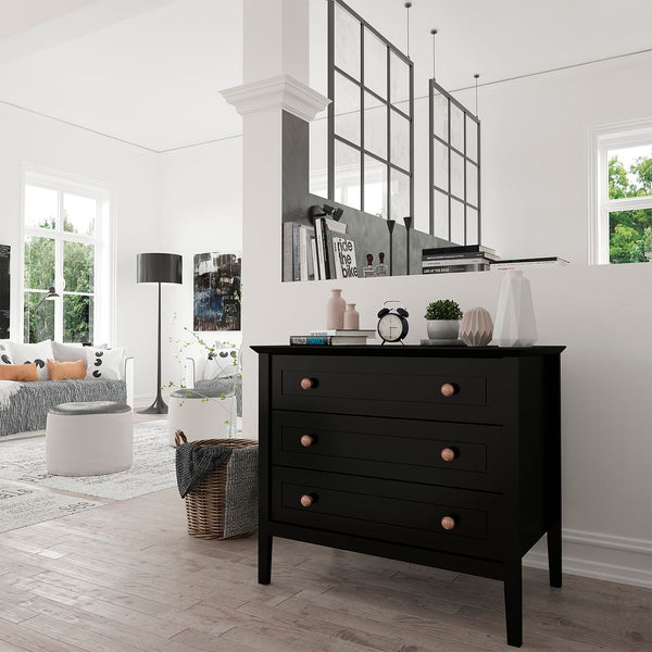 Manhattan Comfort Crown Modern Dresser Black 204GMC2