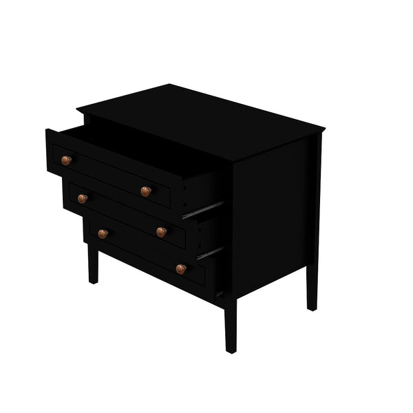 Manhattan Comfort Crown Modern Dresser Black 204GMC2