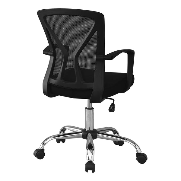 English Elm Office Chair - Ergonomic Mesh Seat With Adjustable Height, 360-Degree Swivel, And Chrome Base B2710P219778