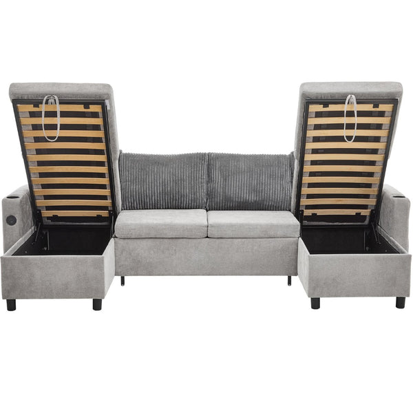 English Elm Swivel Barrel Accent Chair Chenille Tufted Round Club Seat for Living Room Lounge Grey N719S002230E