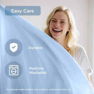 JLA Home Main Street - Cooling breathable 3pc sheet set — moisture-wicking, four-way stretch knit for cool, snug comfort Ice Blue OLX10-0025