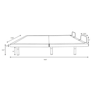 English Elm Threepio Eastern King Adjustable Base with Wireless Remote and Ergonomic Preset Positions B062P334272