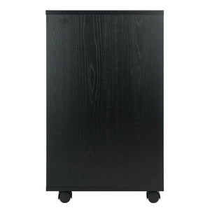 Winsome Wood Halifax 5-drawer Mobile Cabinet In Stylish Black - Perfect For Organizing Crafts, Office, & More! Black Composite Wood 20519-winsome-wood