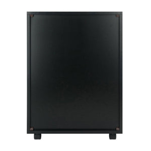 Winsome Wood Halifax 5-drawer Mobile Cabinet In Stylish Black - Perfect For Organizing Crafts, Office, & More! Black Composite Wood 20519-winsome-wood