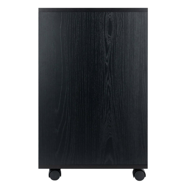 Winsome Wood Halifax Versatile Mobile Storage Cabinet With Bins & Drawers, Perfect For Home Organization Needs Black Composite Wood 20521-winsome-wood