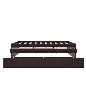 English Elm Twin Triple Metal Bunk Bed Matte Powder Coated Frame with Full Safety Guardrails W1580S00388