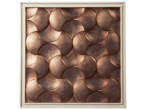 Lexington Artistica Home Credo Square End Table - Artistica Home's Unique Silver Leaf And Glass Design For Elegant Spaces Creamy White Wood 2055-957