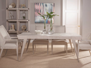 Lexington Artistica Home Haiku Rectangular Dining Table - Elegant Mahogany Design With Versatile Extensions For Every Home Bianco Wood 2057-877-40