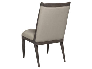 Lexington Artistica Home Haiku Upholstered Side Chair - Elegant Mahogany Design With Soft Natural Fabric For Every Room Antico Wood 2057-880-39-01