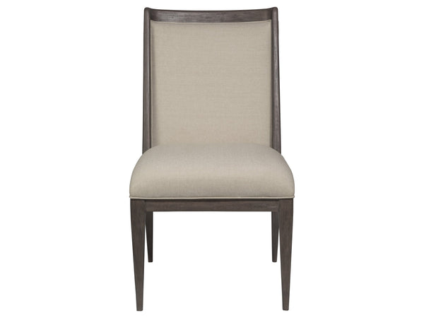Lexington Artistica Home Haiku Upholstered Side Chair - Elegant Mahogany Design With Soft Natural Fabric For Every Room Antico Wood 2057-880-39-01