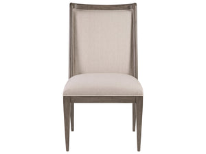 Lexington Artistica Home Haiku Upholstered Side Chair - Elegant Mahogany Design With Soft Natural Fabric For Every Room Grigio Wood 2057-880-41-01
