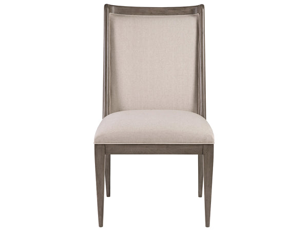 Lexington Artistica Home Haiku Upholstered Side Chair - Elegant Mahogany Design With Soft Natural Fabric For Every Room Grigio Wood 2057-880-41-01