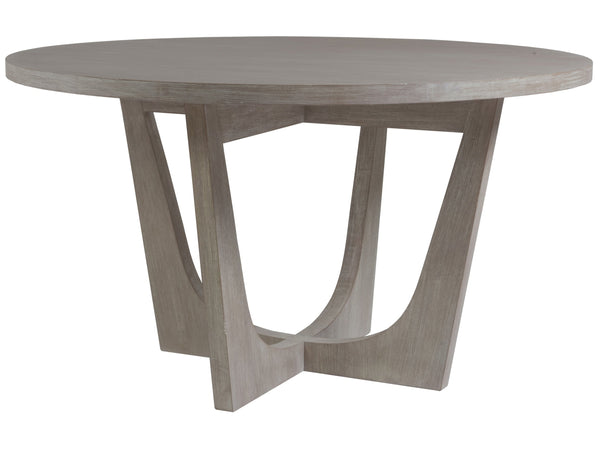 Lexington Artistica Home Brio Round Dining Table - Elegant Mahogany Design With Textured Finishes For Modern Dining Spaces Bianco Wood 2058-870-40