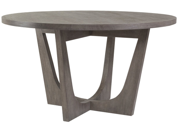 Lexington Artistica Home Brio Round Dining Table - Elegant Mahogany Design With Textured Finishes For Modern Dining Spaces Grigio Wood 2058-870-41