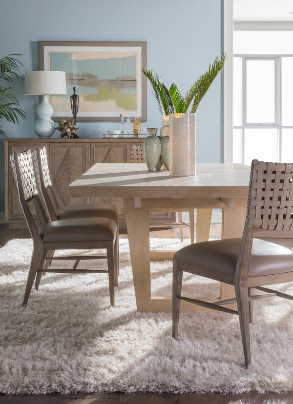 Lexington Artistica Home Milo Leather Side Chair - Elegant Mahogany Design With Warm Gray Finish For Modern & Traditional Spaces Grigio Wood 2002-880-41-01