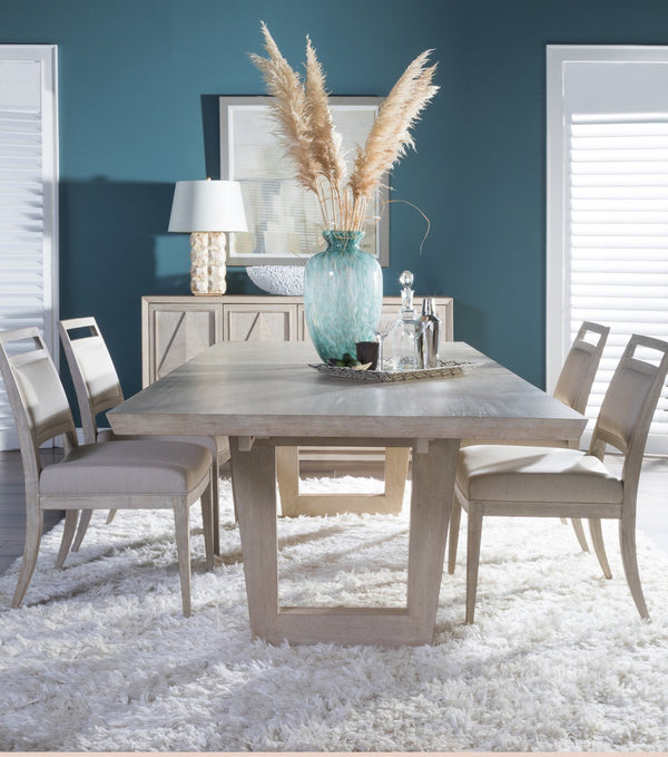 Lexington Artistica Home Nico Upholstered Side Chair - Stylish Mid-century Design In Mahogany With Luxurious Greige Fabric Bianco Wood 2222-880-40-01