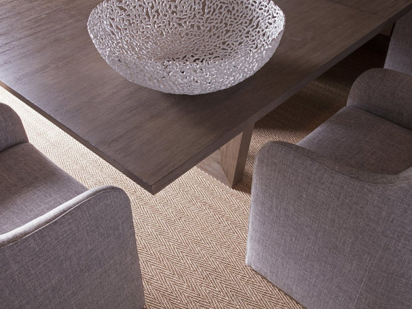 Lexington Artistica Home Brio Rectangular Dining Table - Elegant Mahogany Design, Extends To Seat 12, Perfect For Any Home Grigio Wood 2058-877-41