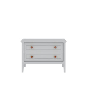 Manhattan Comfort Crown Modern Nightstand White 205GMC1
