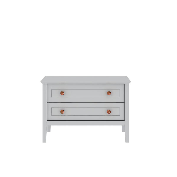 Manhattan Comfort Crown Modern Nightstand White 205GMC1