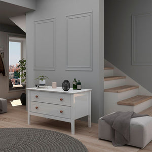 Manhattan Comfort Crown Modern Nightstand White 205GMC1