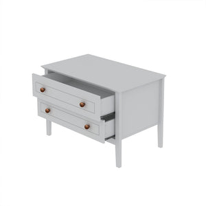 Manhattan Comfort Crown Modern Nightstand White 205GMC1