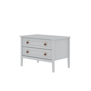 Manhattan Comfort Crown Modern Nightstand White 205GMC1