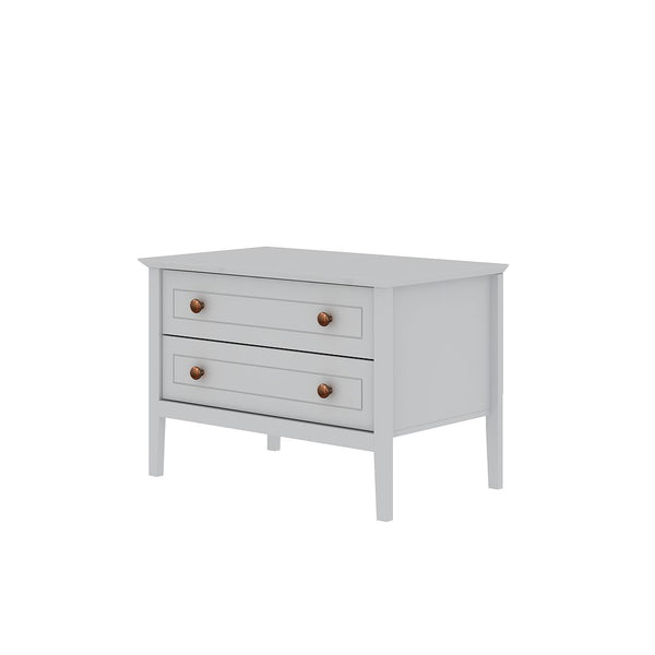 Manhattan Comfort Crown Modern Nightstand White 205GMC1