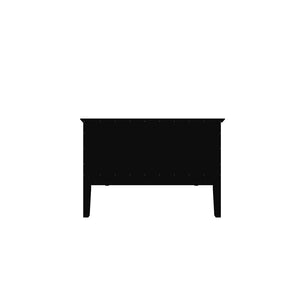 Manhattan Comfort Crown Modern Nightstand Black 205GMC2