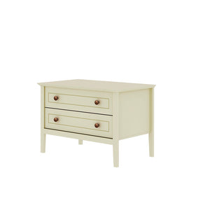 Manhattan Comfort Crown Modern Nightstand Off White 205GMC3