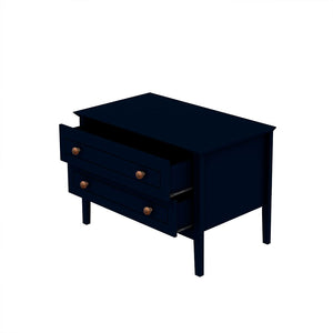 Manhattan Comfort Crown Modern Nightstand Tatiana Midnight Blue 205GMC4