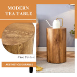 English Elm The Cylindrical Table With Its Patterned Design Can Be Easily Integrated Into A Variety Of Interior Styles, From Coffee Tables To Small Dining Tables, Workbenches Or Makeshift Writing Desks.