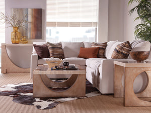 Lexington Artistica Home Impresario Stunning Rectangular Cocktail Table With Silver Travertine Top And Warm Silver Leaf Base Silver Leaf Wood 2060-945