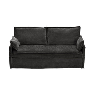 English Elm 59.5" Chenille Sleeper Sofa with Usb Charging Storage and Firm Foam Support W2606P301327