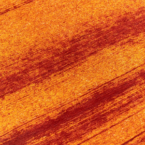 Louis de Poortere Craft Collection Brush Stroke Abstract Area Rug Bold Linework for Modern Living Spaces Orange 4'7 x 6'7 119634