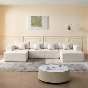 English Elm Reversible Corduroy U-Shaped Sectional Sofa - Plush Comfort For Modern Living Rooms! W1765S00118-GIGA