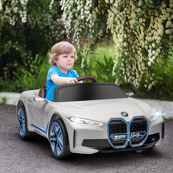 English Elm Aosom Licensed Bmw I4 12v Kids Ride on Car with Remote Suspension and Soft Start W2225P217173