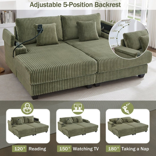 English Elm Swivel Barrel Accent Chair Chenille Tufted Round Club Seat for Living Room Lounge Green N719S002270F