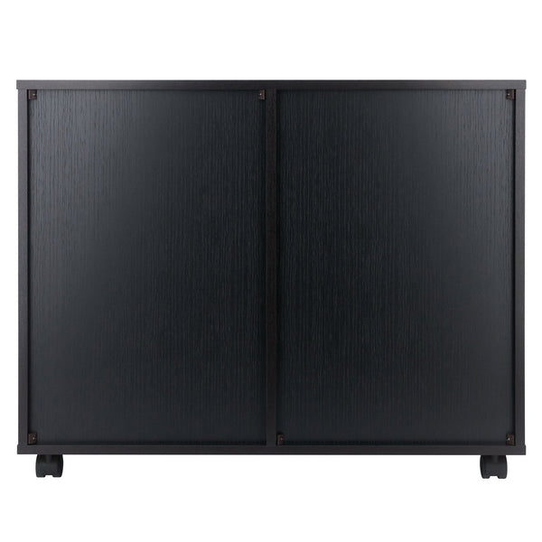 Winsome Wood Halifax 6-drawer Mobile Storage Cabinet - Versatile Organizer For Craft, Office & Bedroom Needs Black Composite Wood 20632-winsome-wood