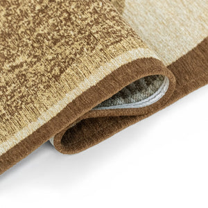 Louis de Poortere Craft Collection Marble Area Rug Artisan Textured Contemporary Living Room Accent Oak 5'7 x 7'10 120062