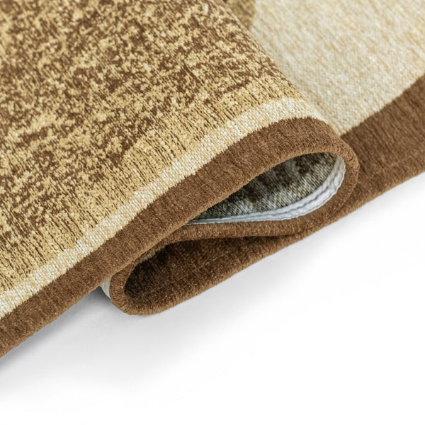 Louis de Poortere Craft Collection Marble Area Rug Artisan Textured Contemporary Living Room Accent Oak 5'7 x 7'10 120062
